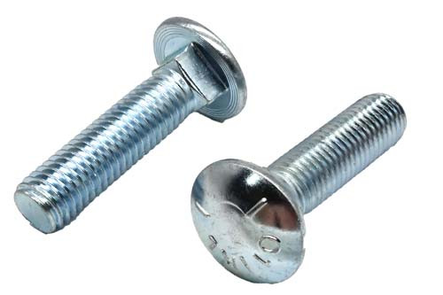 5/8-11 X 2-1/2 ZINC PLATED CARRIAGE BOLT (FT) GRADE 5