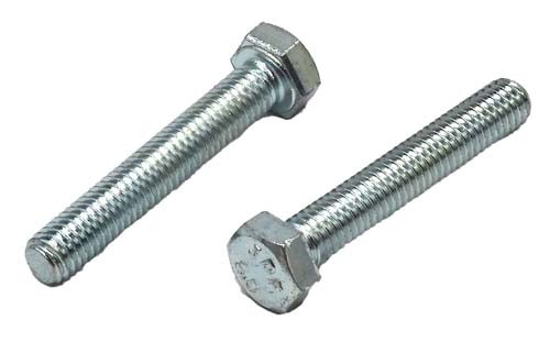 M5-.80 X 35MM ZINC PLATED HEX HEAD BOLT GRADE 8.8