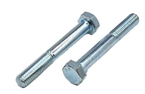 M8-1.25 X 75MM ZINC PLATED HEX HEAD BOLT GRADE 8.8
