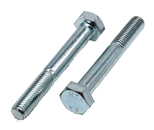 M10-1.50 X 75MM ZINC PLATED HEX HEAD BOLT GRADE 8.8
