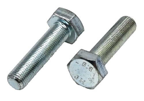 M12-1.50 X 25MM ZINC PLATED HEX HEAD BOLT GRADE 8.8
