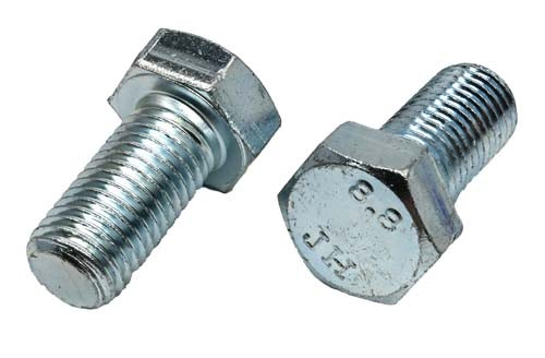 M20-2.50 X 40MM ZINC PLATED HEX HEAD BOLT GRADE 8.8