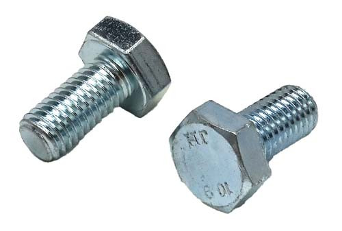 M12-1.25 X 20MM ZINC PLATED HEX HEAD BOLT GRADE 10.9