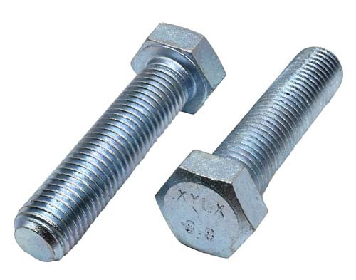 M16-1.50 X 50MM ZINC PLATED HEX HEAD BOLT GRADE 8.8