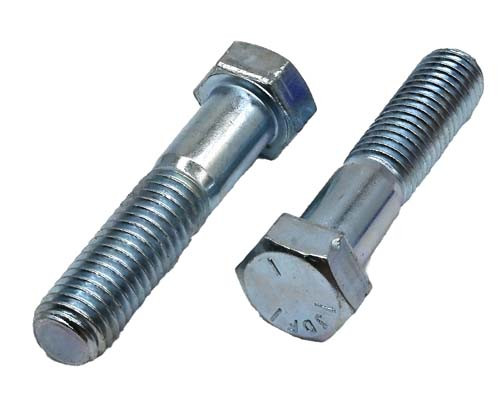 9/16-12 X 2-3/4 ZINC PLATED HEX HEAD BOLT GRADE 5
