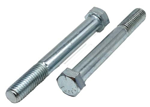 9/16-12 X 4-1/2 ZINC PLATED HEX HEAD BOLT GRADE 5