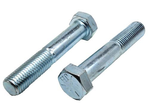 7/8-9 X 5-1/2 ZINC PLATED HEX HEAD BOLT GRADE 5