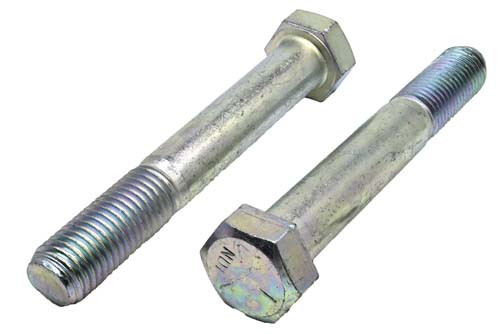 7/8-9 X 6 ZINC PLATED HEX HEAD BOLT GRADE 5