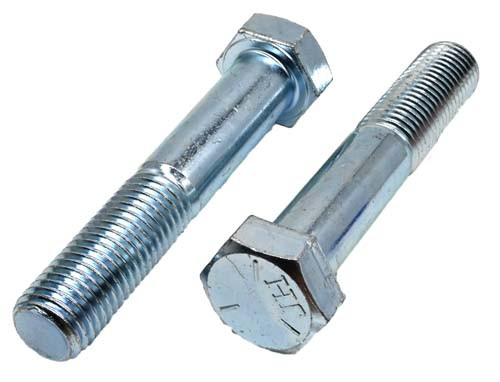 1-8 X 5-1/2 ZINC PLATED HEX HEAD BOLT GRADE 5