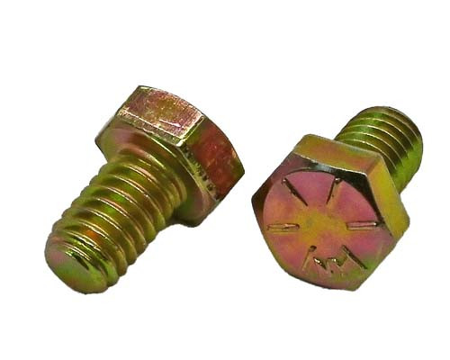 5/16-18 X 5/8 ZINC/YELLOW HEX HEAD BOLT GRADE 8