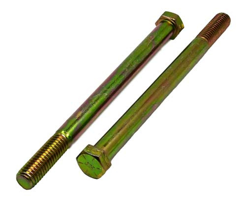7/16-14 X 7 ZINC/YELLOW HEX HEAD BOLT GRADE 8