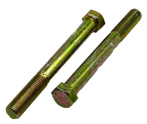7/16-20 X 4 ZINC/YELLOW HEX HEAD BOLT GRADE 8