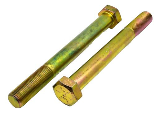 3/4-16 X 7-1/2 ZINC/YELLOW HEX HEAD BOLT GRADE 8