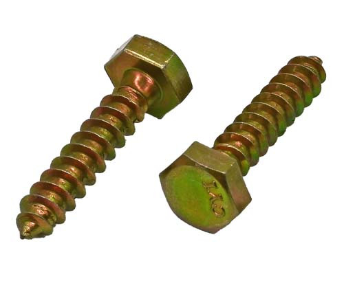 1/4 X 1-1/4 ZINC PLATED HEX HEAD LAG SCREW