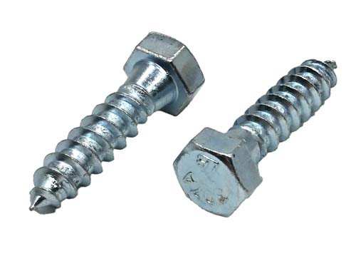3/8 X 2-1/2 ZINC PLATED HEX HEAD LAG SCREW