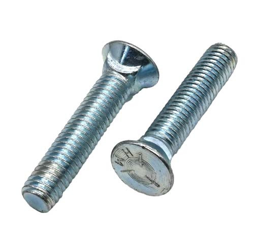 7/16-14 X 2-1/4 ZINC PLATED PLOW BOLT GRADE 5