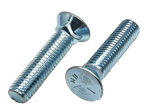 1/2-13 X 3-1/2 ZINC PLATED PLOW BOLT GRADE 5