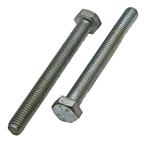 M8-1.25 X 75MM ZINC PLATED FULL THREAD HEX HEAD TAP BOLT GRADE 8.8