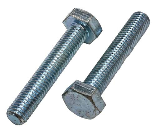 M10-1.50 X 90MM ZINC PLATED FULL THREAD HEX HEAD TAP BOLT GRADE 8.8