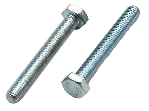 M20-2.50 X 130MM ZINC PLATED FULL THREAD HEX HEAD TAP BOLT GRADE 8.8