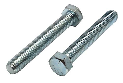 3/8-16 X 3-1/2 ZINC PLATED FULL THREAD HEX HEAD TAP BOLT GRADE 5