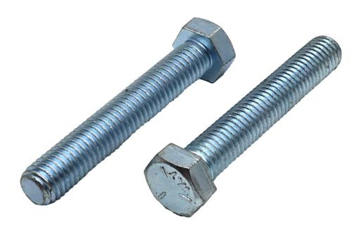 1/2-13 X 3-1/2 ZINC PLATED FULL THREAD HEX HEAD TAP BOLT GRADE 5