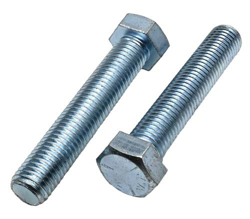 3/4-10 X 4 ZINC PLATED FULL THREAD HEX HEAD TAP BOLT GRADE 5
