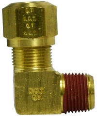 1469-4 BRASS FITTINGS - 90 DEGREE 1/8 MALE PIPE X 1/4 TUBE