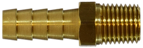 1/8 NPT MALE X 1/8 HOSE BARB BRASS FITTING