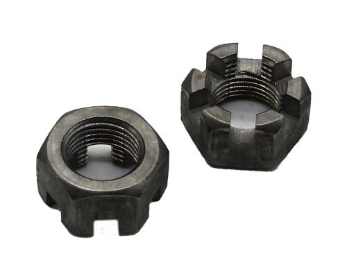 1/2-13 PLAIN FINISH CASTLE (SLOTTED) NUT