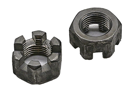 7/8-9 PLAIN FINISH CASTLE (SLOTTED) NUT