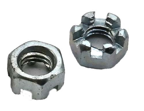 7/8-14 ZINC PLATED CASTLE (SLOTTED) NUT