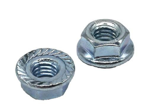 M4-0.70 ZINC PLATED SERRATED FLANGE NUT CLASS 8
