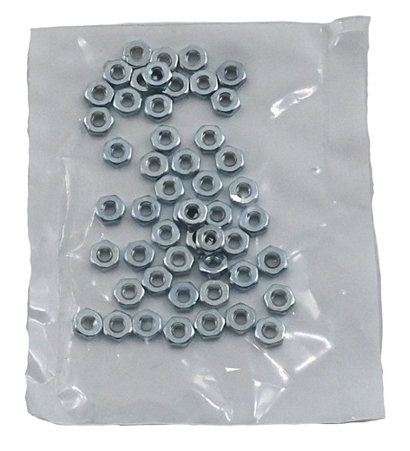#10-24 ZINC PLATED HEX MACHINE SCREW NUT / BAG QUANTITY: 100 PIECES