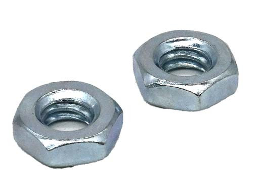 9/16-18 ZINC PLATED JAM (THIN) HEX NUT GRADE A