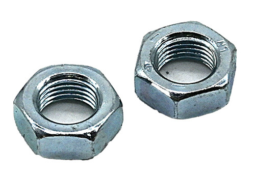 1/2-13 ZINC PLATED LEFT HAND THREAD JAM (THIN) NUT