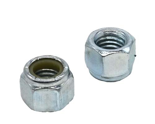 3/8-16 ZINC PLATED STANDARD NYLON INSERT LOCK NUT GRADE A