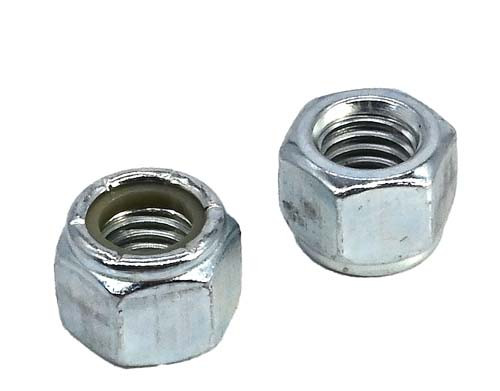 9/16-12 ZINC PLATED STANDARD NYLON INSERT LOCK NUT GRADE A