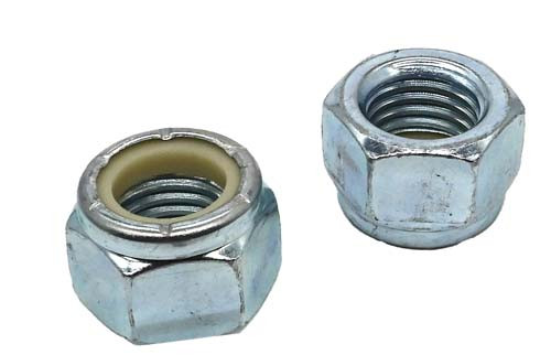 1-3/8 -6 ZINC PLATED STANDARD NYLON INSERT LOCK NUT GRADE A