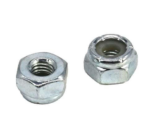 #10-32 ZINC PLATED STANDARD NYLON INSERT LOCK NUT