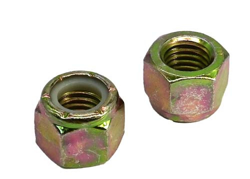 9/16-12 ZINC/YELLOW NYLON INSERT LOCK NUT GRADE 8