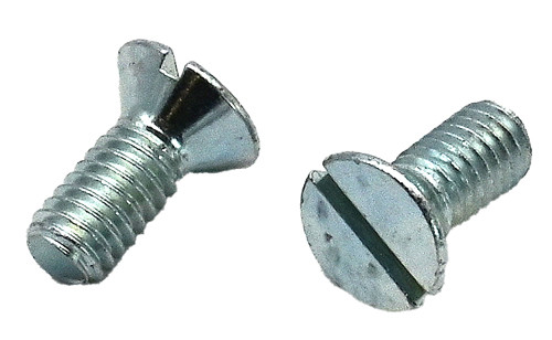 1/4-20 X 1/2 ZINC PLATED SLOTTED FLAT HEAD MACHINE SCREW