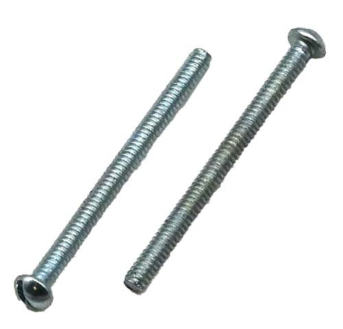 #12-24 X 5/8 ZINC PLATED SLOTTED ROUND HEAD MACHINE SCREW
