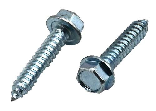 #14 X 1-1/2 ZINC PLATED HEX WASHER HEAD UNSLOTTED TAPPING SCREW TYPE AB