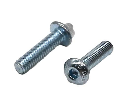 M8-1.25 X 16MM ZINC PLATED BUTTON HEAD SOCKET CAP SCREW GRADE 10.9
