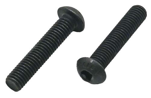 M8-1.25 X 20MM BLACK ZINC BUTTON HEAD SOCKET CAP SCREW GRADE 10.9