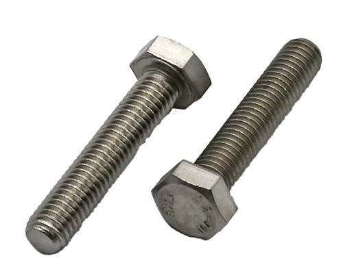 M5-0.80 X 40MM STAINLESS STEEL HEX HEAD BOLT GRADE A2