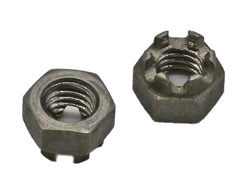 7/16-20 STAINLESS STEEL CASTLE (SLOTTED) NUT GRADE 304 (18-8)