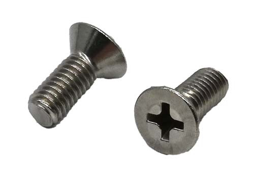 #10-24 X 6 STAINLESS STEEL PHILLIPS FLAT HEAD MACHINE SCREW GRADE 304 (18-8)