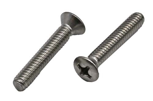 #10-24 X 3/4 STAINLESS STEEL PHILLIPS OVAL HEAD MACHINE SCREW GRADE 304 (18-8)